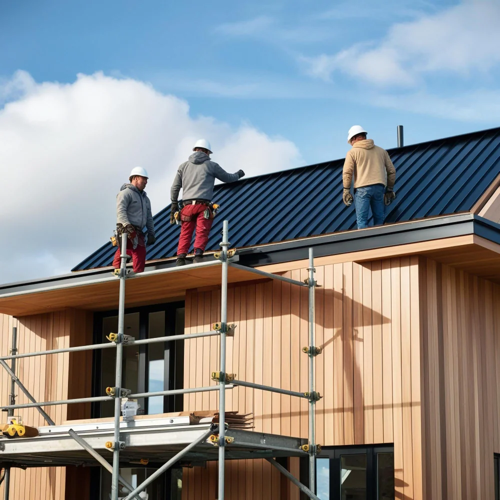 Construcție acoperiș tablă modernă Iași