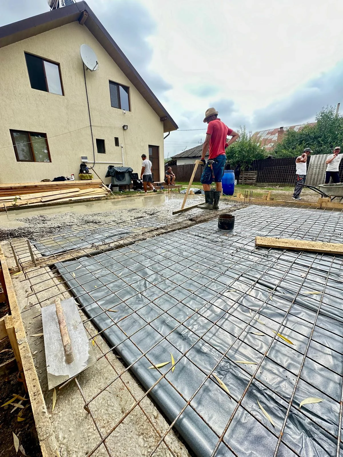 Betonare placă fundație casă Iași