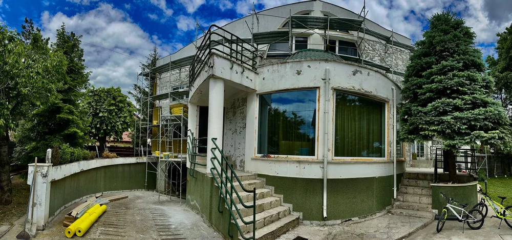 Casă înainte de izolație și finisaje exterioare